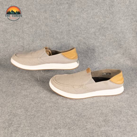 Kuru Pace Loafer Shoes Beige Tan Slip-On Classic Comfort Casual Cottage Men\'s 11